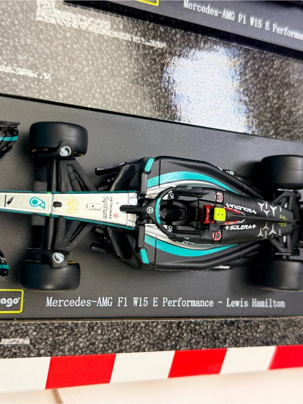 Mercedes AMG Petronas Black and Teal George Russell Diecast F1 Car
